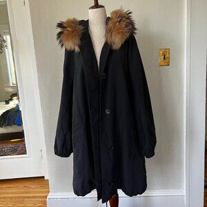 Fairbrooke Faux Fur Trim Hooded Lightweight Jacket – Size M